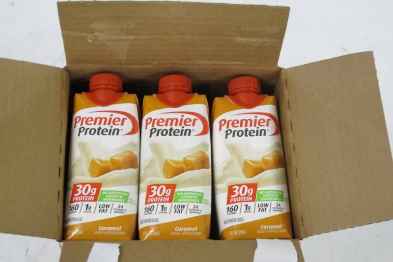 lot 88 image: Premier Protein- Protein Shakes  - Caramel - 18 Pack - 30 Grams Protein per Serving