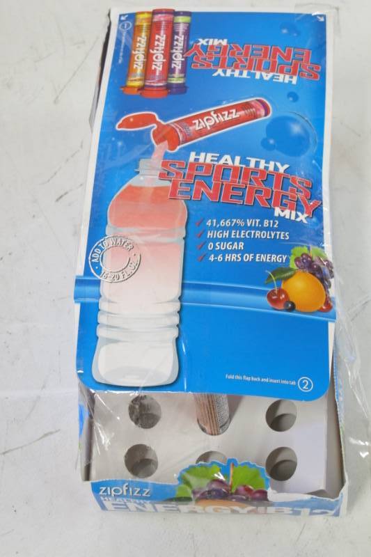 lot 132 image: Zipfizz Healthy Energy Drink Mix, Hydration with B12 and Multi Vitamins, Variety Pack