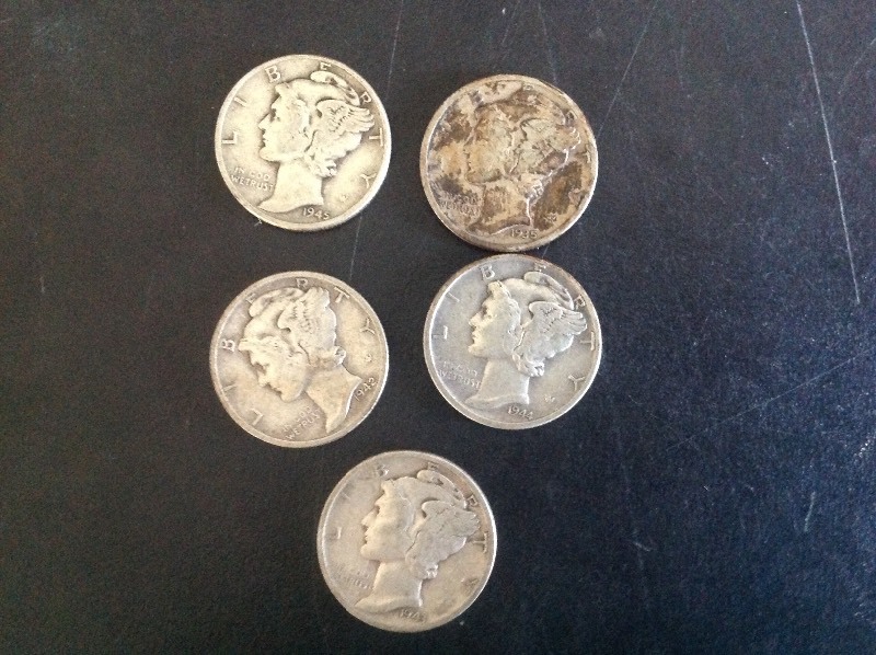 5 - Mercury Dimes