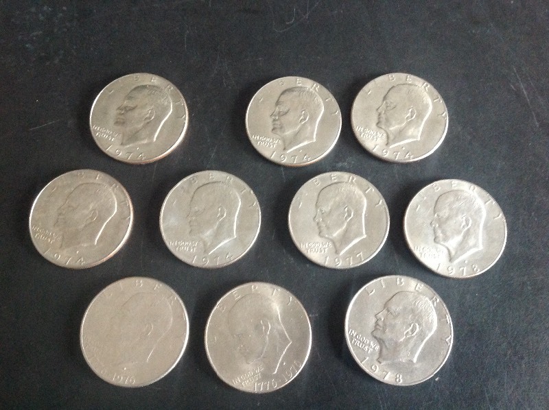 10 - Eisenhower Dollars
