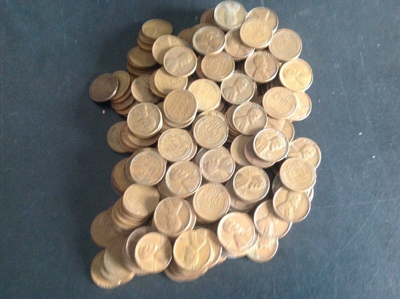 350 Assorted Wheat Pennies