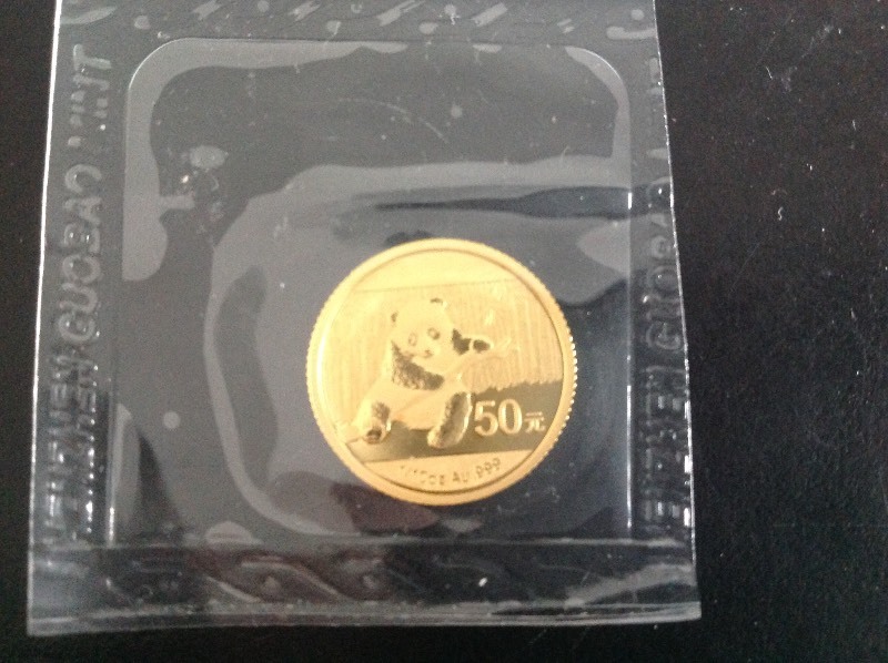 2014 Panda 110 oz Gold Coin .999