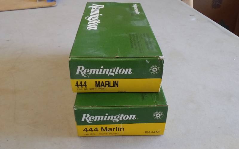 lot 7 image: 2-Boxes Remington .444 High Velocity Soft Point 20 Count & 11 Count