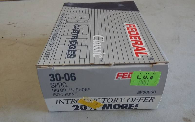 lot 8 image: Federal 30-06 Cartridges 24 Count