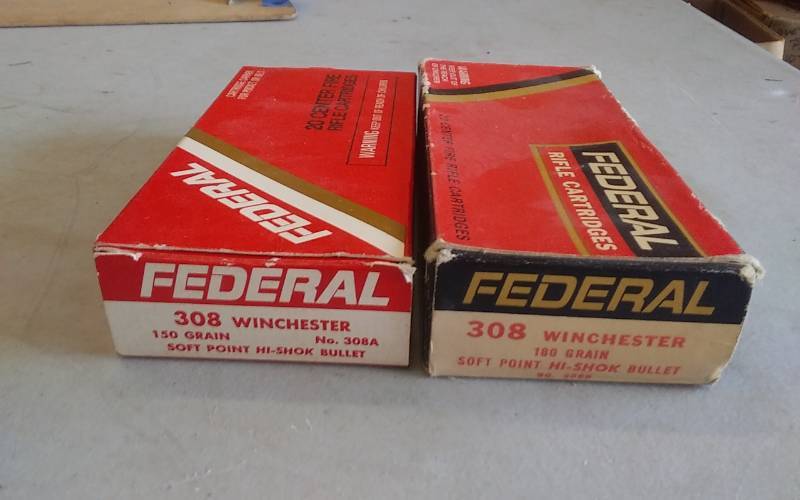 lot 12 image: 2-Boxes Federal 308 Cartridges 20 Count & 5 Count
