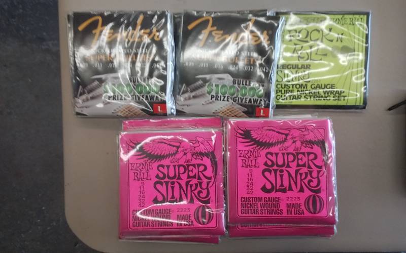 lot 46 image: 18-Pkgs Guitar Strings (Nickel Plated)
