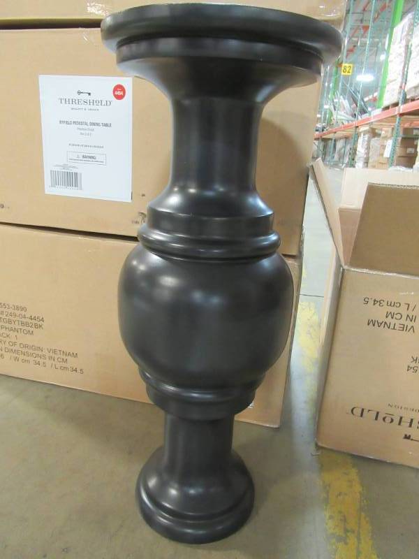 lot 74 image: 4 Black Table Pedestals For Table(s) And the Do It Yourselfer.