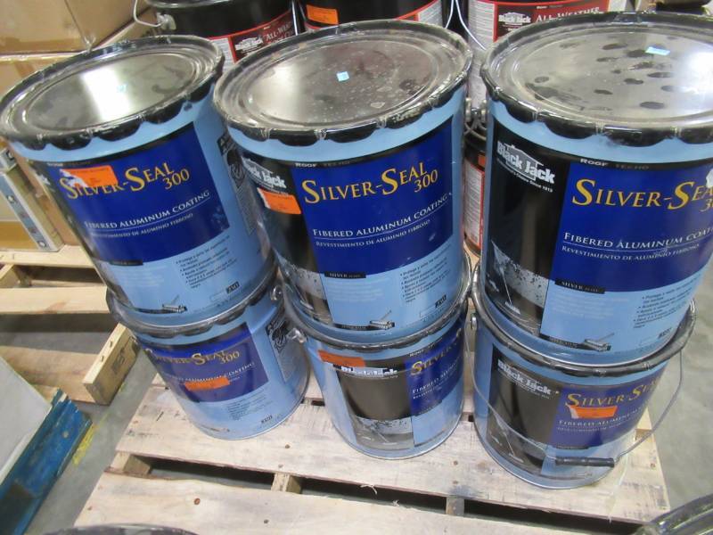 lot 56 image: 6 Containers of Gardner-gibson Black Jack 4.75GAL ALU Coating, 5175-A-30