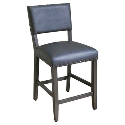 lot 109 image: Threshold Open Back 24 Counter Stool - Patina Grey Finish - 249-01-1943 - New in Box