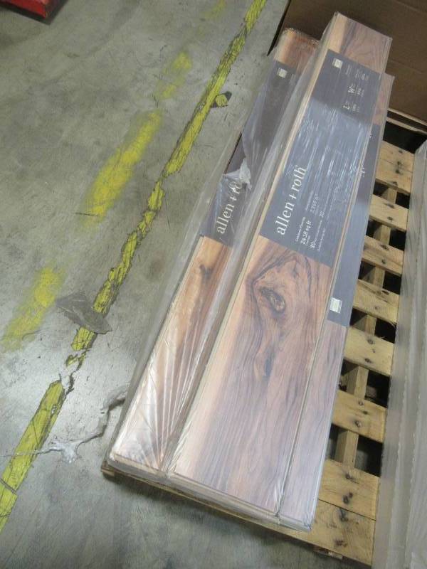 lot 36 image: allen  roth Valley Maple 6.14-in W x 3.93-ft L Smooth Wood Plank Laminate Flooring AR902 (24.18 Sq FtCase) - 5 Cases