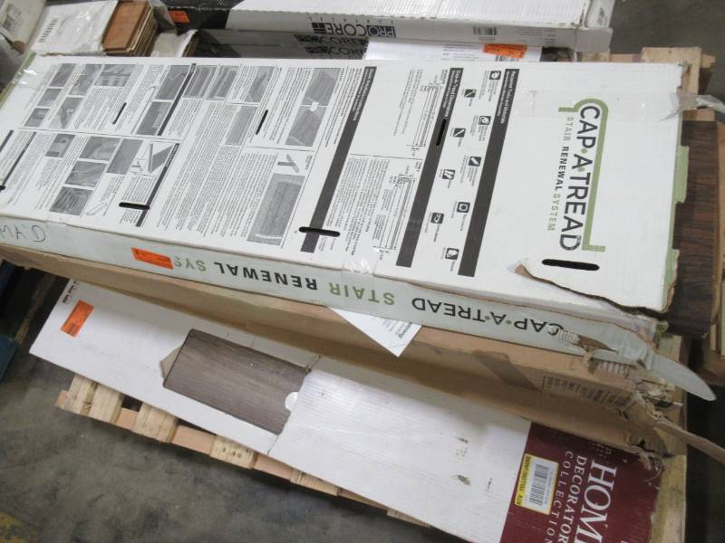 lot 131 image: Wholesale Pallet of Mixed Wood AndOr Vinyl Flooring