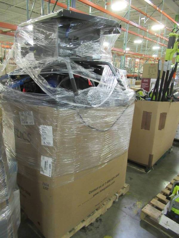 lot 11 image: WHOLESALE MIXED PALLET OF RETURNS -TABLE SAWS, COMPRESSORS, VACUUMS AND MORE