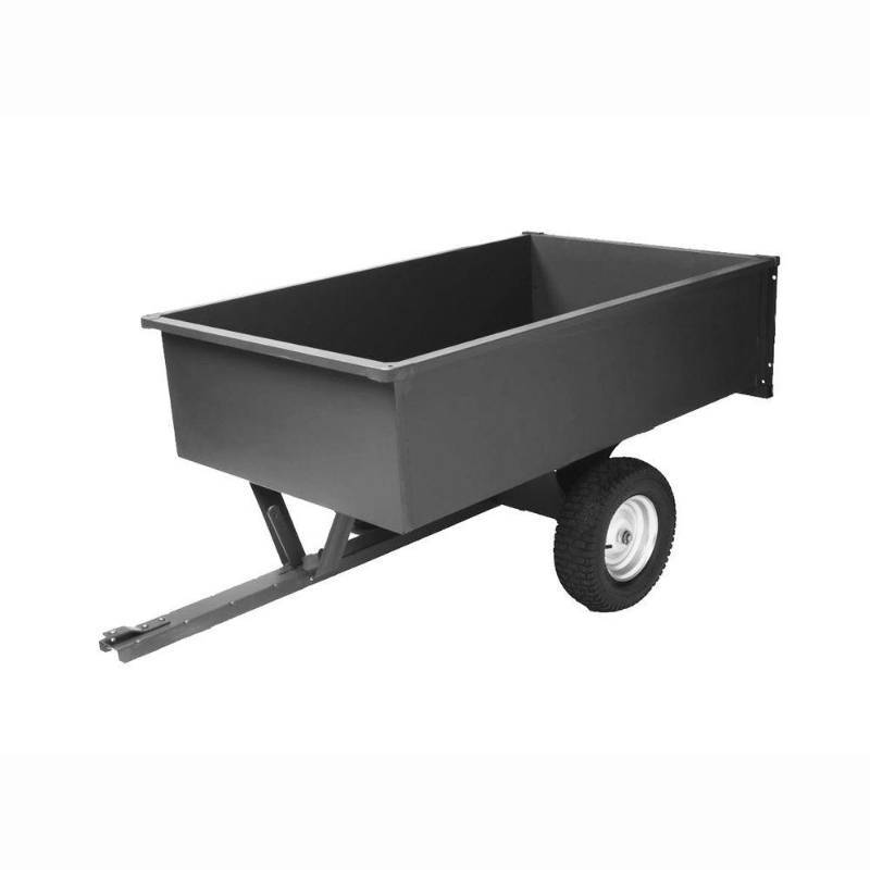 lot 116 image: Precision 17 cu. ft. Steel Trailing Dump Cart, LC1700B - NEW IN BOX