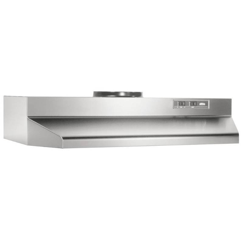lot 122 image: Broan 42000 Series 36 in. Range Hood in Stainless Steel, 423604 - New in Box