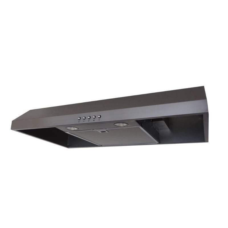 lot 123 image: Presenza 30 in. Under Cabinet Range Hood in Stainless Steel with LED Light, QR045 - NEW IN BOX