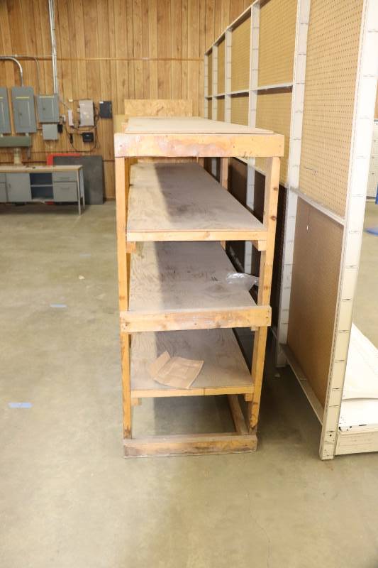 4 Shelf Wood Shelving Unit