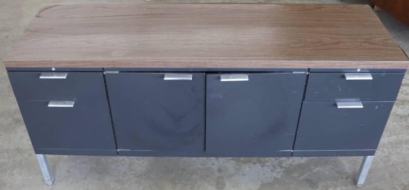 Gray Metal Storage Cabinet