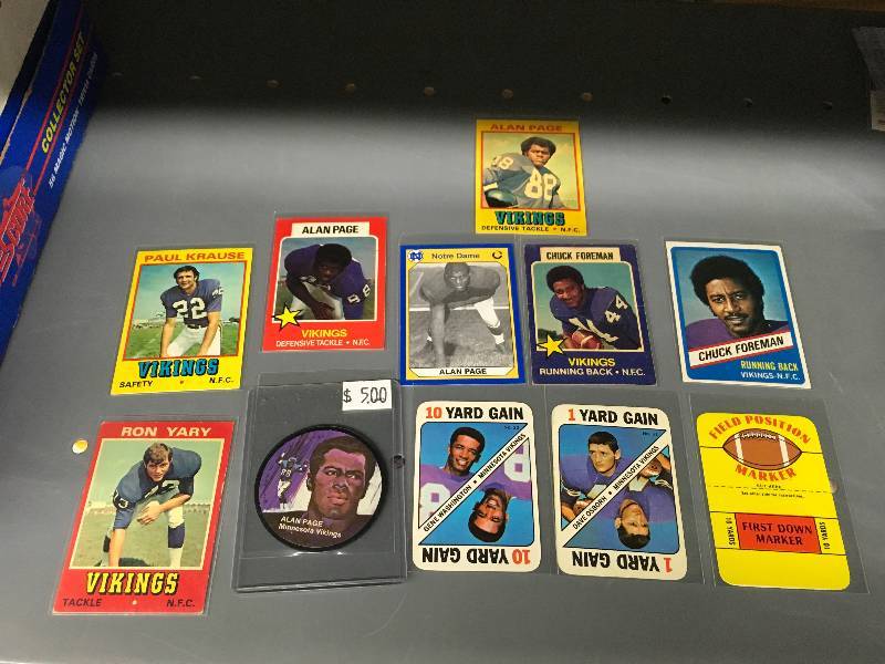 lot 262 image: Minnesota Vikings Vintage Cards