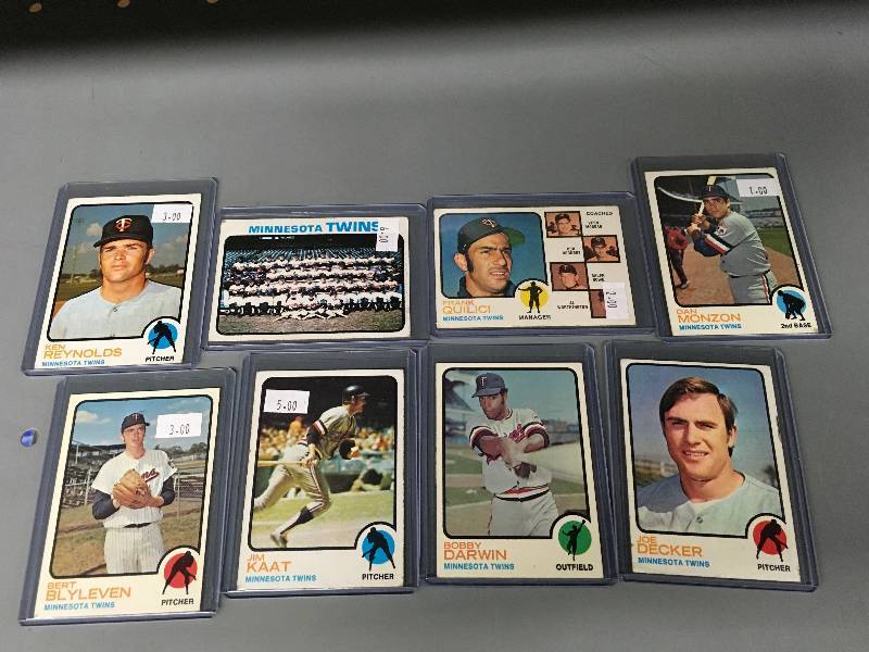 lot 283 image: 1973 Minnesota Twins Card Lot - KaatBlyleven