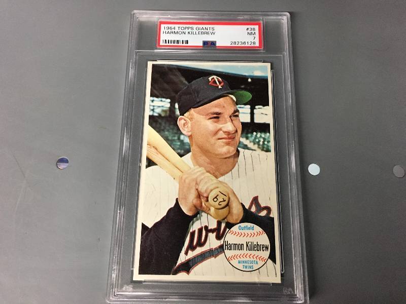 lot 285 image: PSA Graded 1964 Topps Giants Harmon Killebrew Card