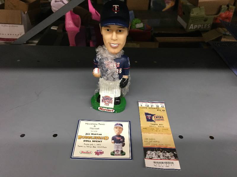 lot 287 image: Joe Nathan Bobble Head - Stadium Giveaway