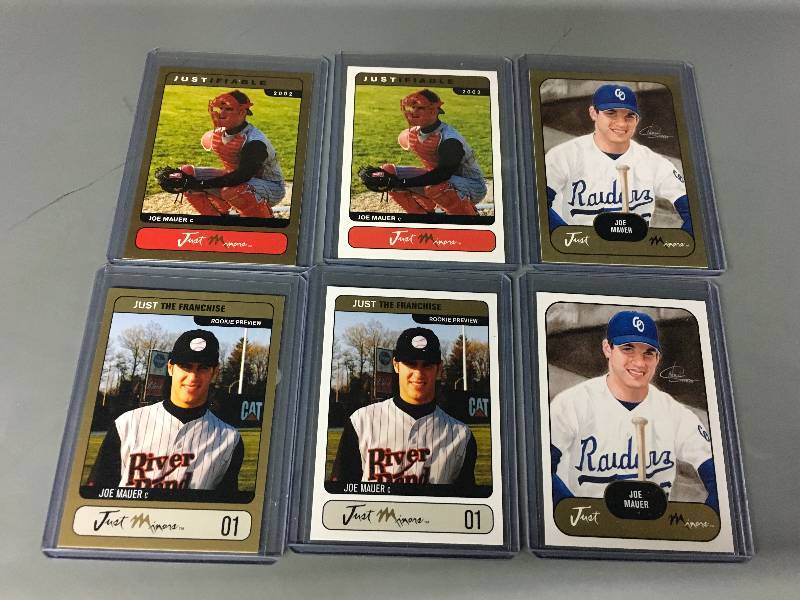 lot 288 image: Joe Mauer Prospect Cards
