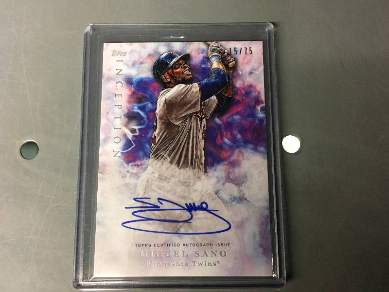 lot 305 image: Autographed Miguel Sano Card 1575