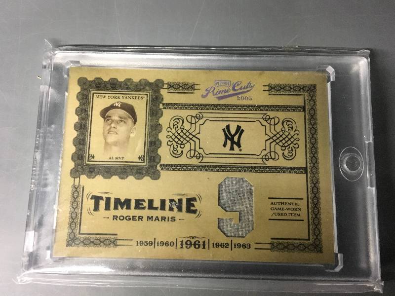 lot 308 image: Authentic Game Worn Roger Maris Card 1010