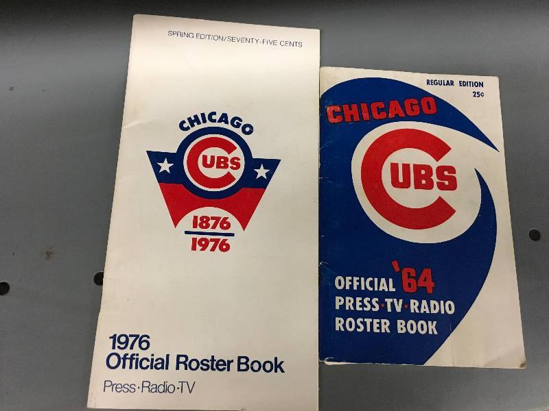 lot 312 image: 1964 & 1976 Chicago Cubs Roster Books