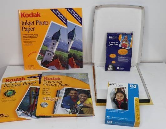 lot 26 image: Lot of Specialty Photo Paper