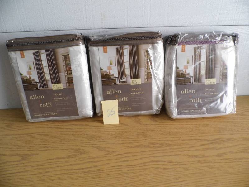 lot 25 image: Lot of 3 Curtain Panels