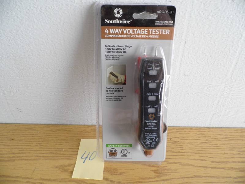 lot 40 image: Southwire 4 Way Voltage Tester