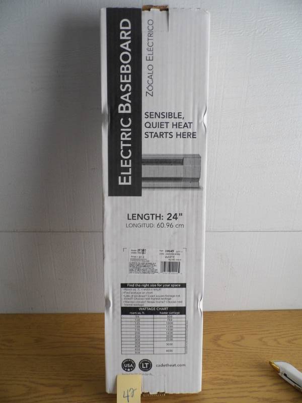 lot 42 image: Electric Baseboard Heater