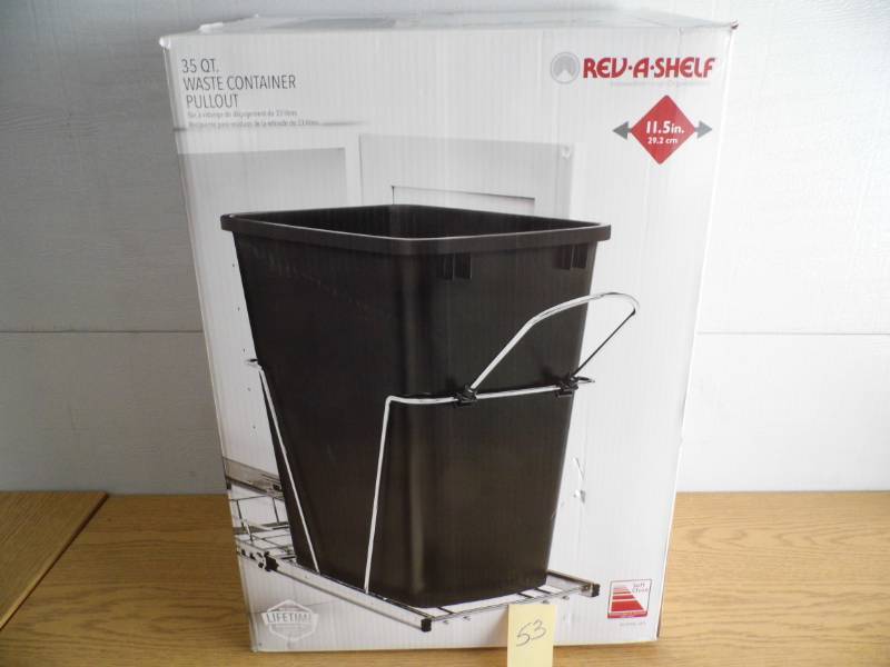 lot 53 image: Rev A Shelf Wast Container Pull Out
