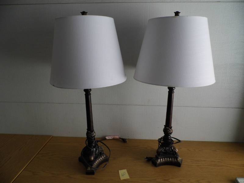 lot 60 image: Pair Table Lamps