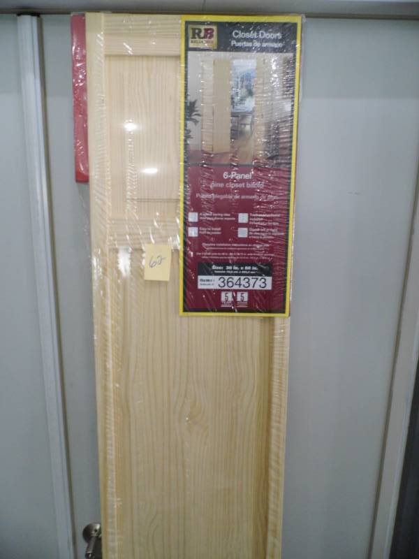 lot 62 image: Reliable Bilt Closet Doors