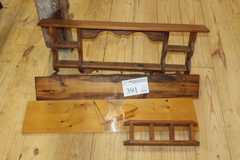 lot 391 image: Wooden Shelves
