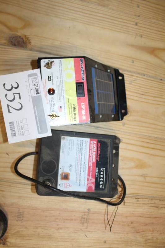 lot 352 image: Electric Fence control boxes