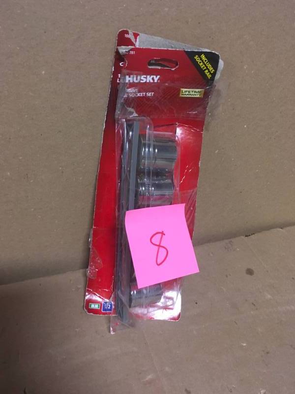 Husky 12 in. Drive Metric X-Large Socket Set (5-Piece) In very good condition