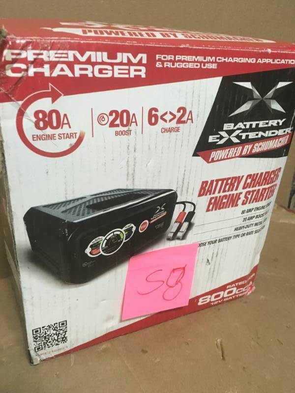 Schumacher Battery Extender 12-Volt, 80 Amp Engine Start, 20 Amp ChargerMaintainer In very good condition