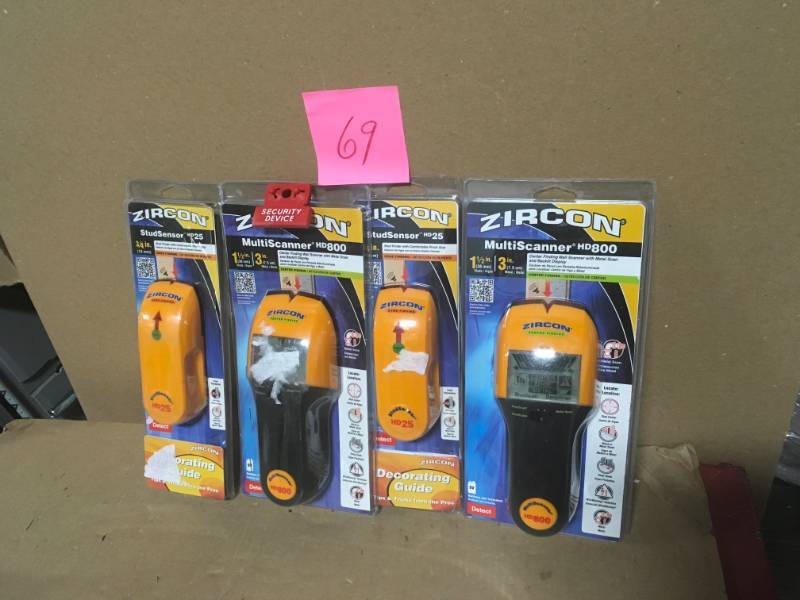 MIX LOT (2) ZIRCON MULTISENSOR HD 25 & (2) MULTISCANNER HD800 In very good condition