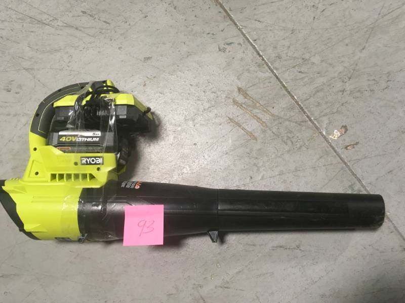 RYOBI 155 MPH 300 CFM 40-Volt Lithium-Ion Cordless Jet Fan Leaf Blower - Battery and Charger Not Included In very good condition