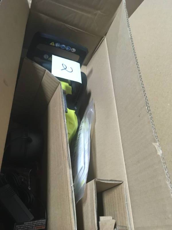 RYOBI ONE 12 in. 18-Volt Brushless Lithium-Ion Electric Cordless Chainsaw - 4.0 Ah Battery and Charger Included n very good condition