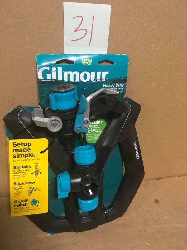 Gilmour 5800 sq. ft. Coverage Area, Heavy Duty Circular Sprinkler in very good condition