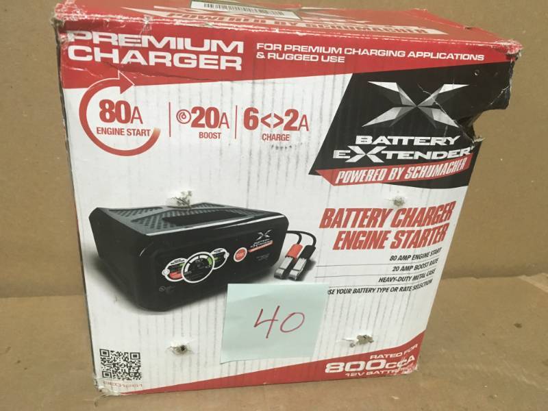 Schumacher Battery Extender 12-Volt, 80 Amp Engine Start, 20 Amp ChargerMaintainer in very good condition
