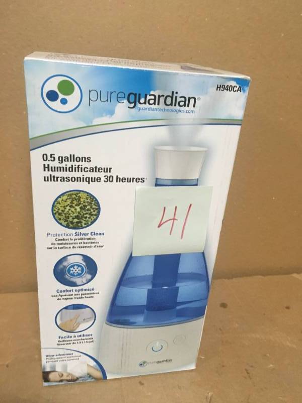 PureGuardian H940CA 30-Hr Ultrasonic Cool Mist Humidifier by Guardian Technologies in very good condition