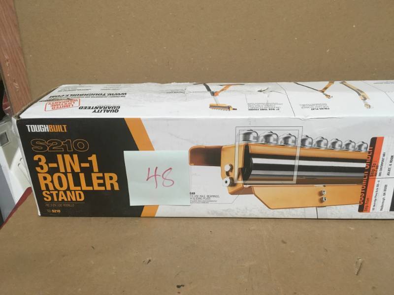 TOUGHBUILT 43 in. 3-in-1 Roller Stand with Triple Function in very good condition