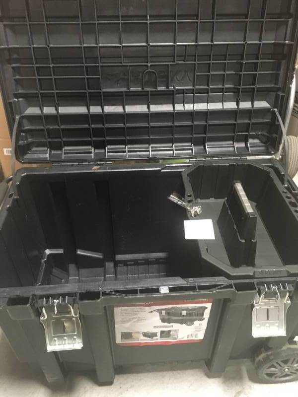 Husky 37 in. Mobile Job Box Utility Cart Black in very good condition