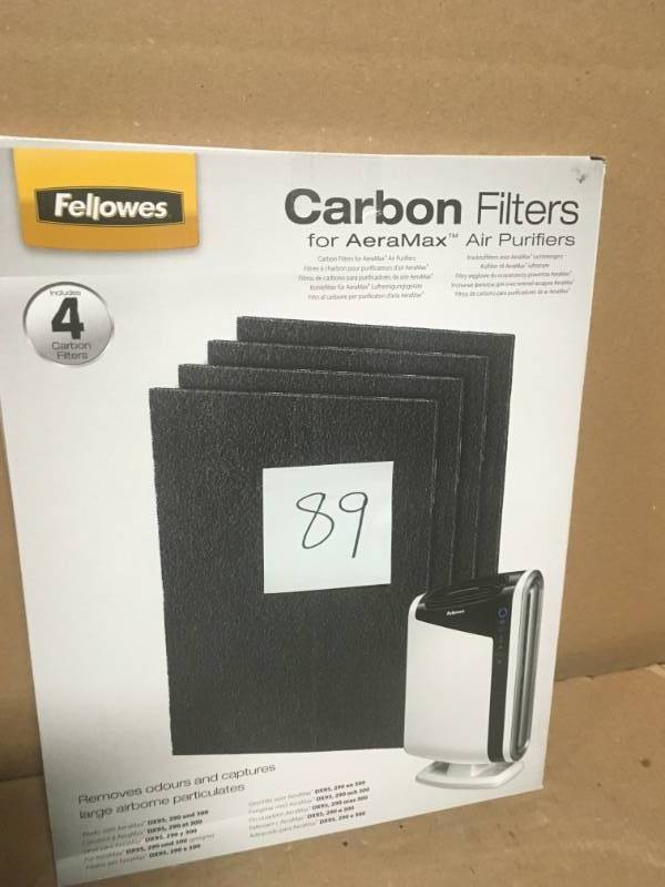 Fellowes AeraMax Carbon Filter for 290300DX95 Air Purifiers (4-Pack) in very good condition