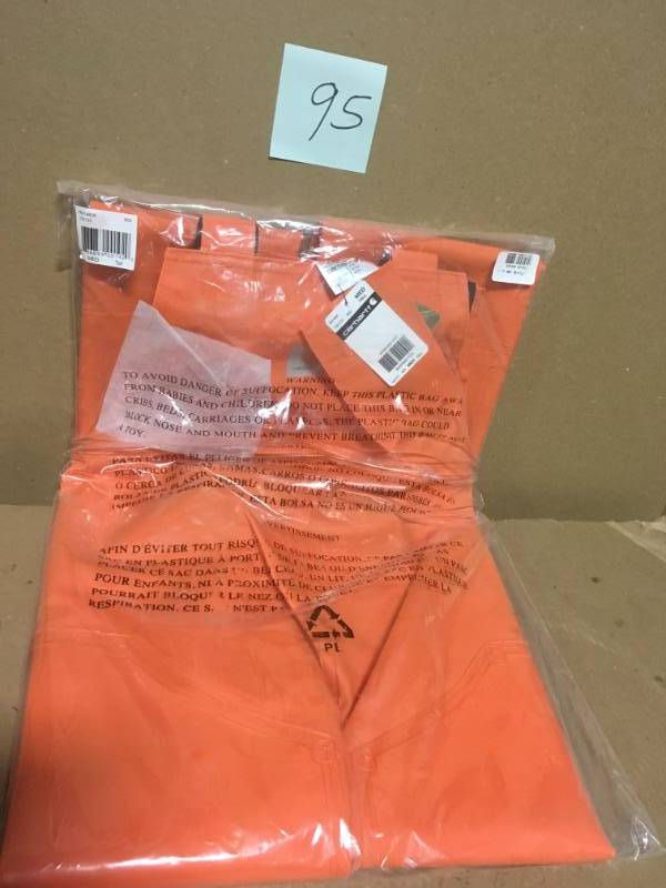 Carhartt Mens Surrey Bib Overalls Orange, MED TALL in very good condition